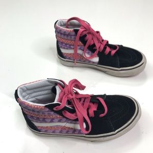Vans Slip On Shoes Color Black Purple Pink